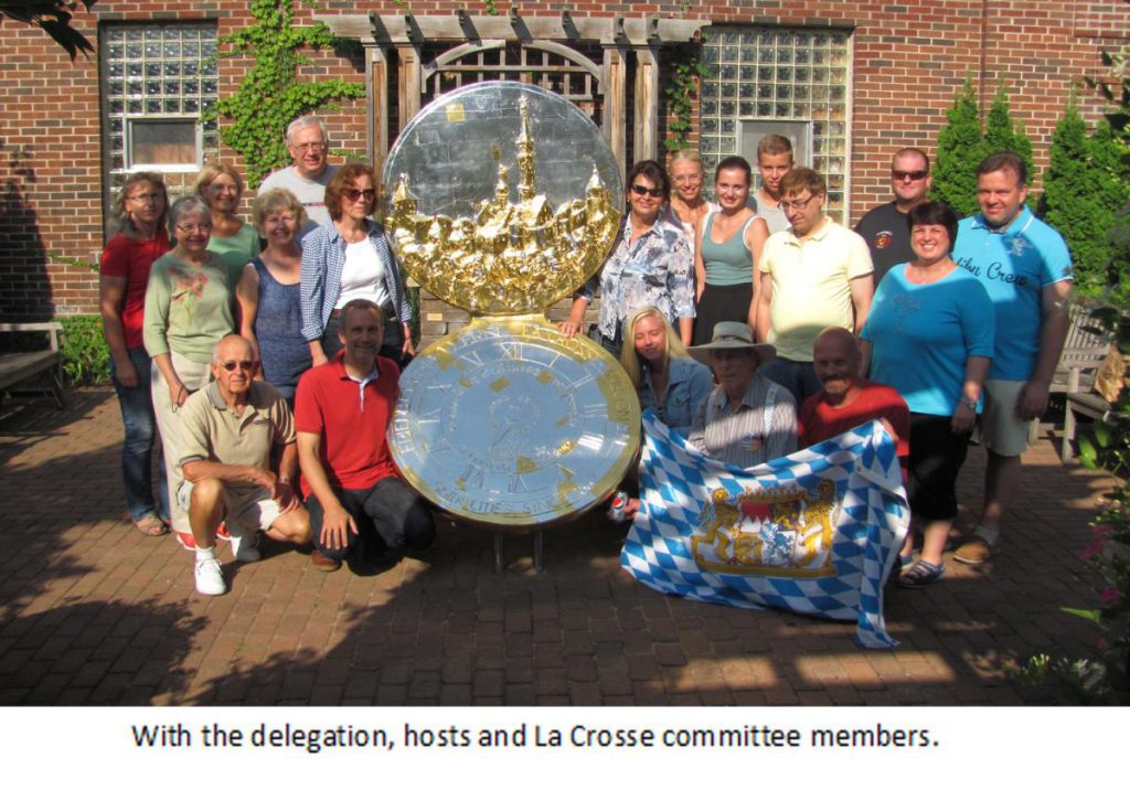 With the delegation, hosts, and La Crosse committee members