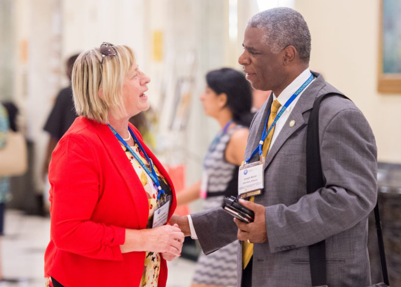 Delegates in Foyer during the 2016 Annual Conference